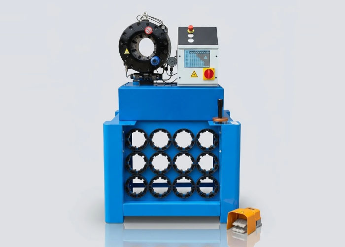 MS P32 Customized White-Blue Hydraulic Hose Crimping Machine